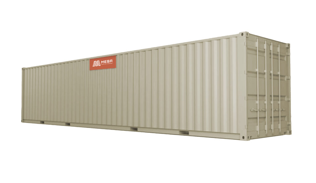 Long Angled View of container